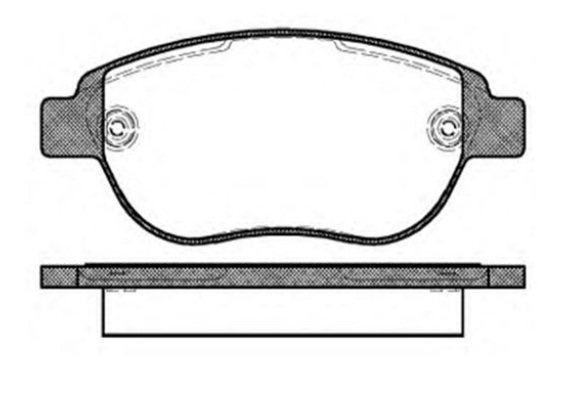PLAQ DE FREIN AV P307 1.6/FIAT DOBLO WVA23600  807
