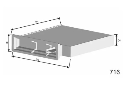 Filtre, air de l''habitacle - HB170